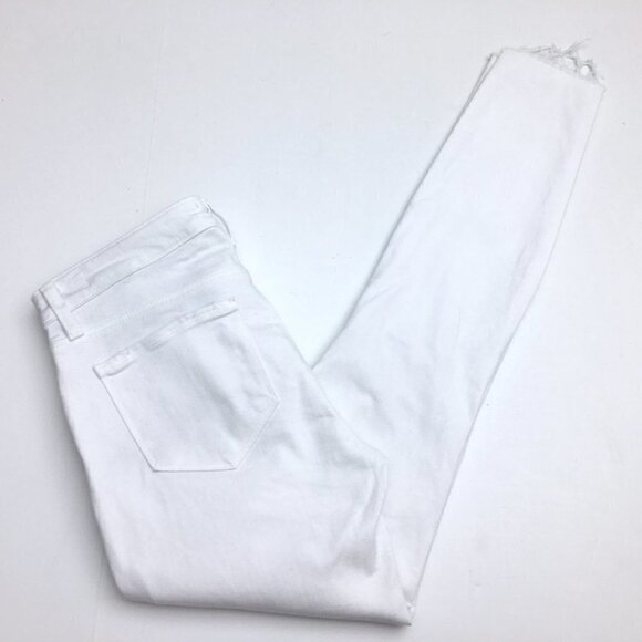 L'Agence Jeans size 27 White Chantal Low Rise Skinny Distressed length 30" - Picture 12 of 12